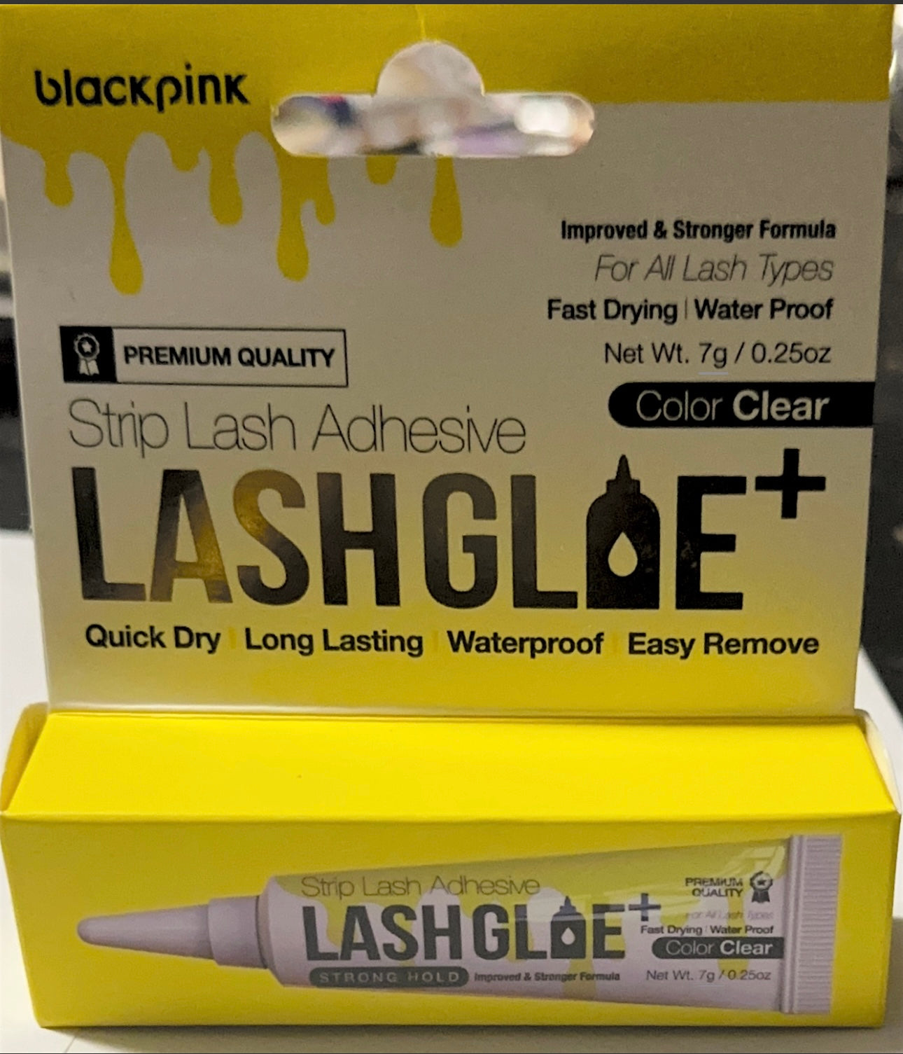 Water prof fast drying clear lash glue