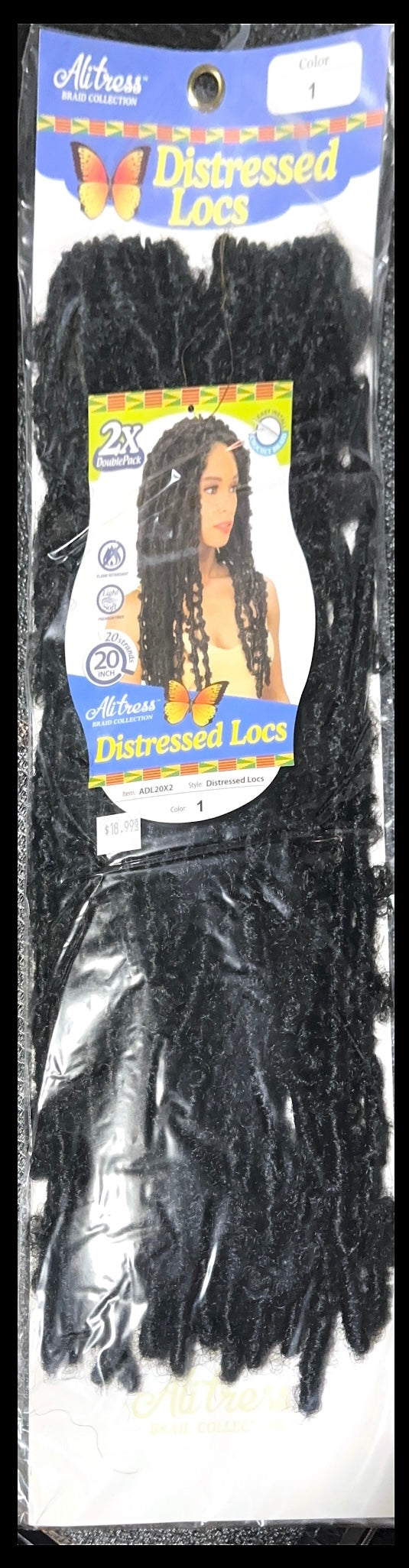 Distressed locs 20” 2bundle pack