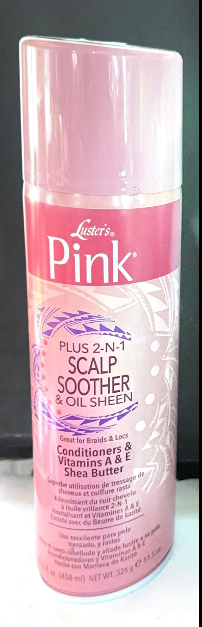 pink scalp soother and oil sheen