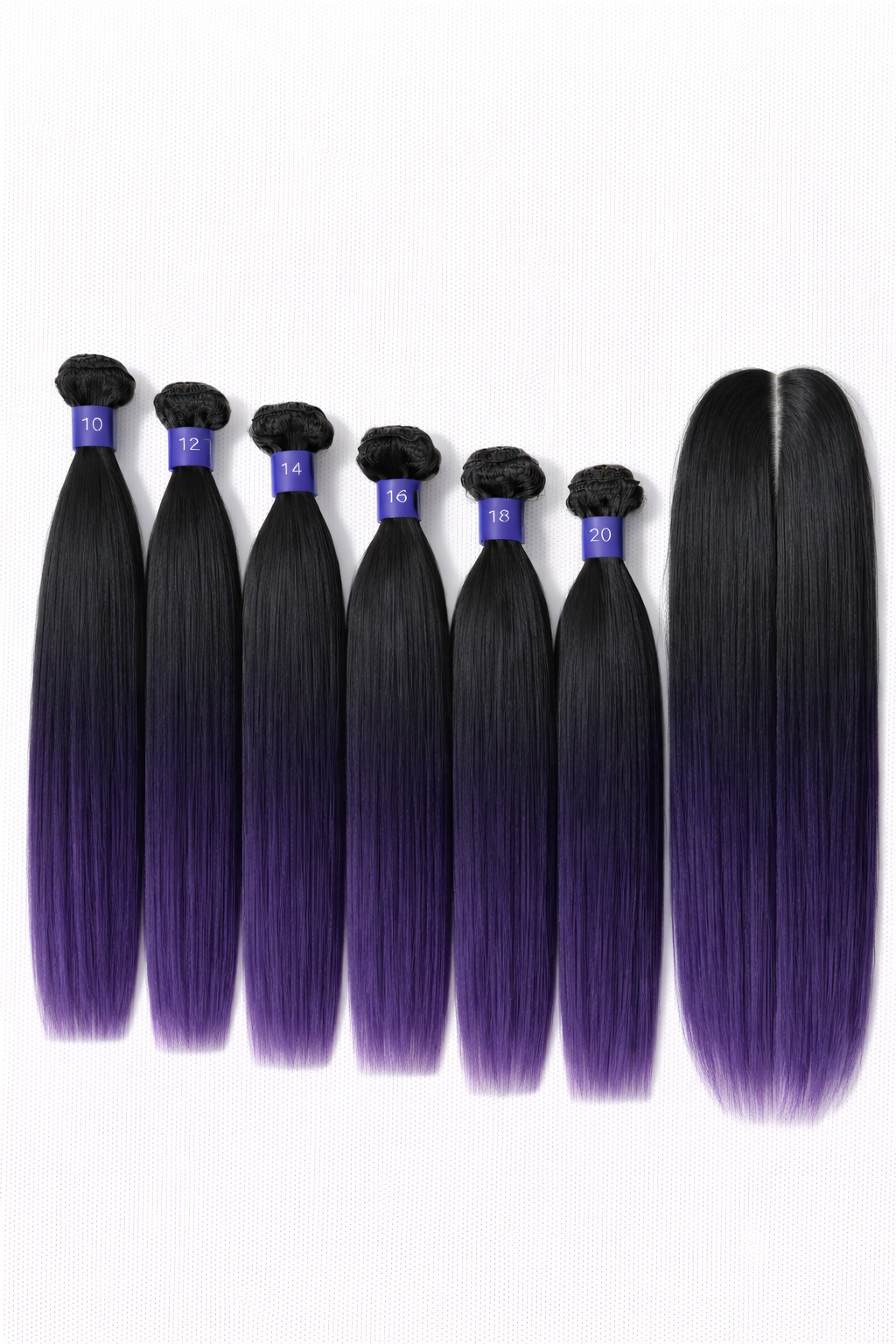 8pcs Remi touch 100% human hair quality Brazilian straight with closure and bangs