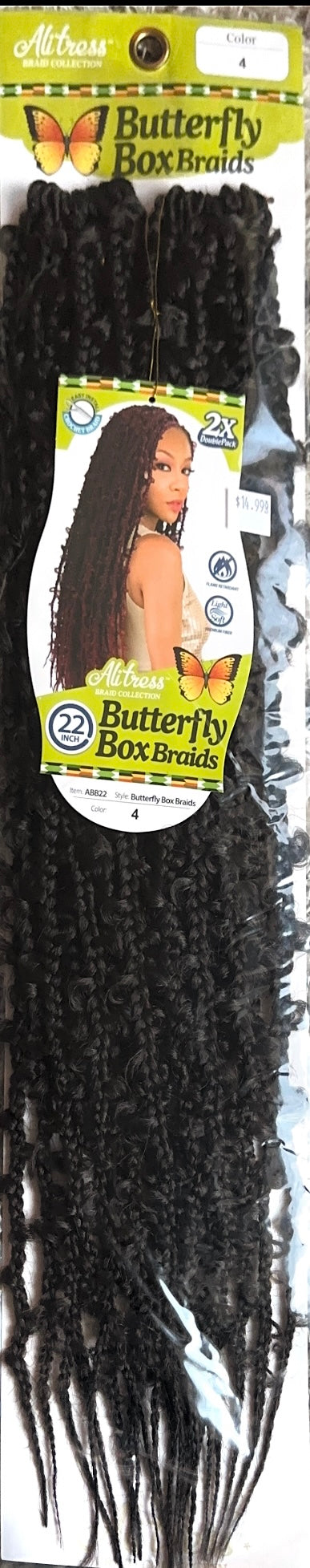 butterfly box braids 22"