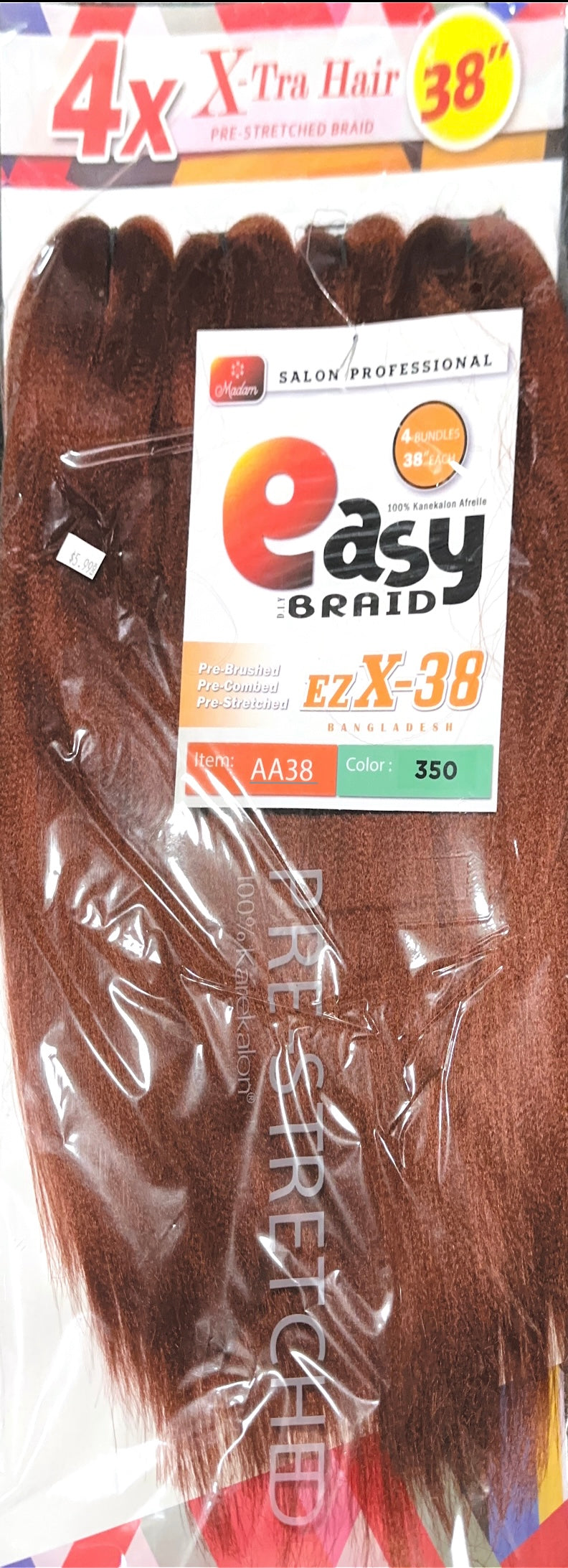 Easy 4X pre-stretched hair