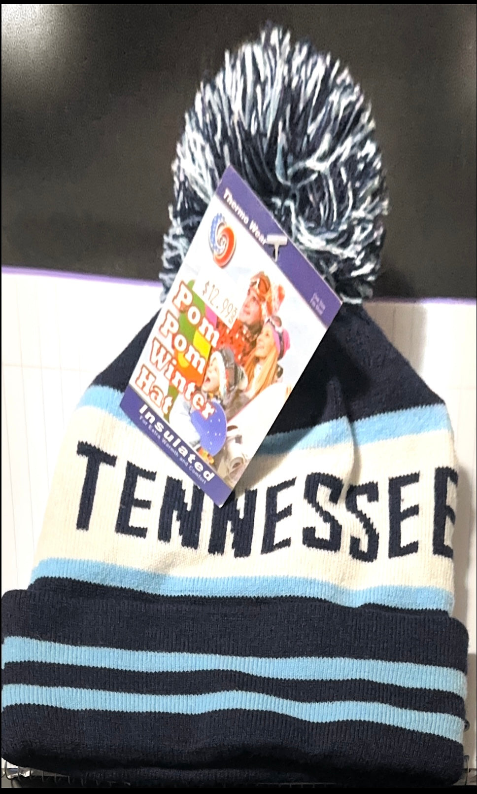 Universal Isolated Pom Pom winter hat