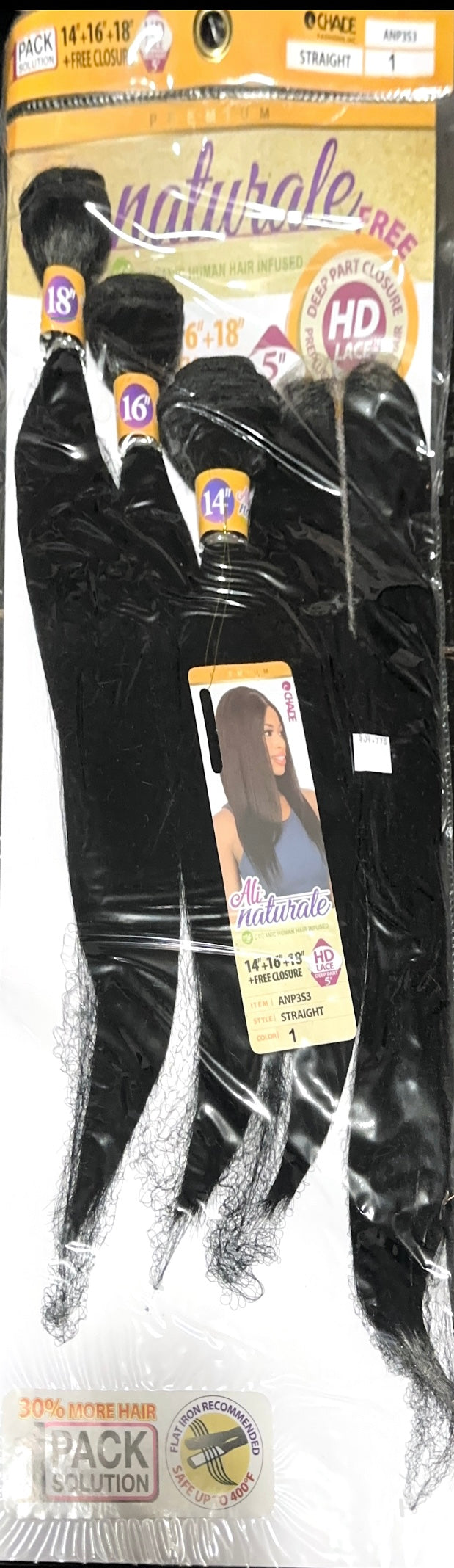 ali naturale organic human hair infused straight