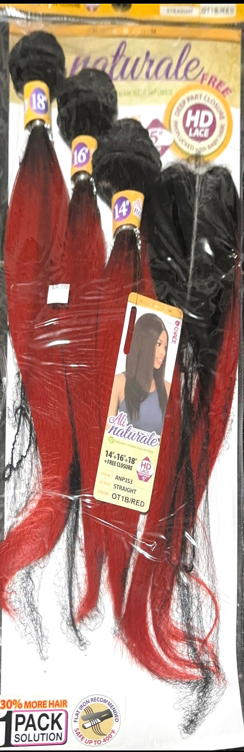 ali naturale organic human hair infused straight