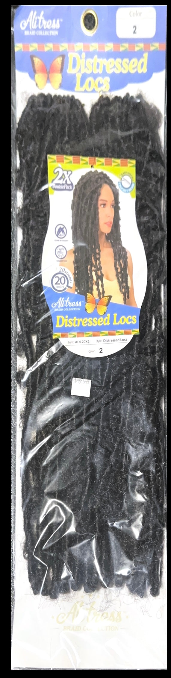 Distressed locs 20” 2bundle pack