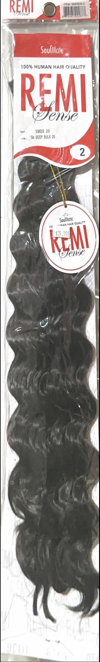 remi sense deep bulk human hair 20"