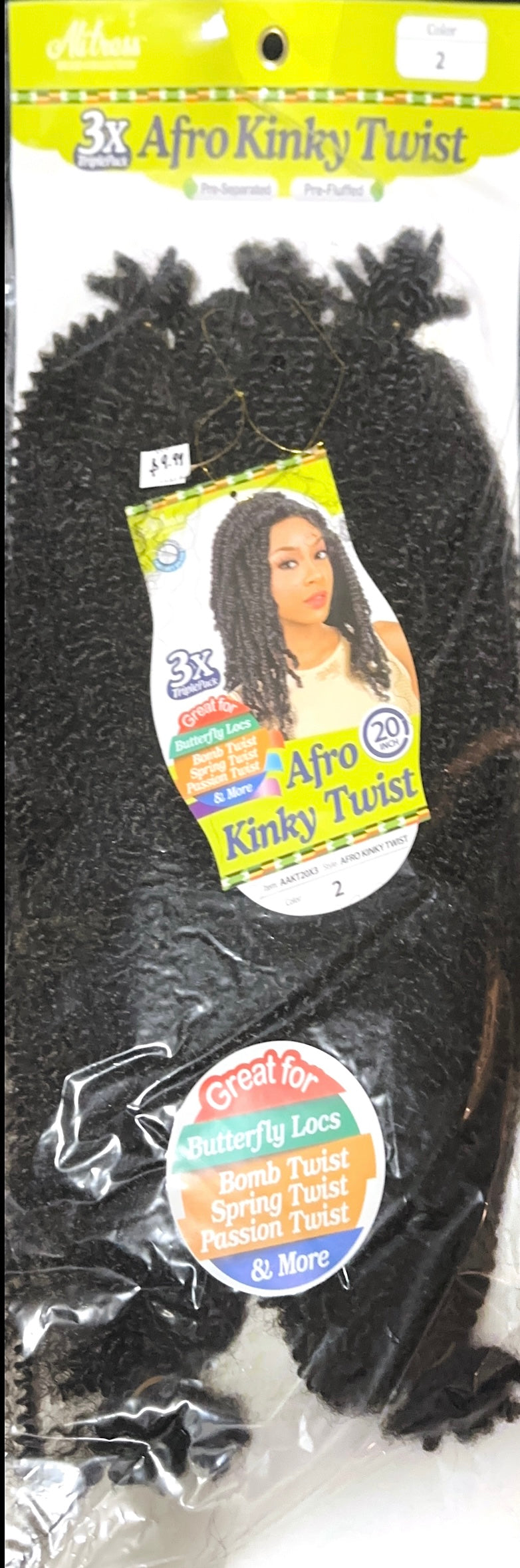 3X afro kinky twist 20”