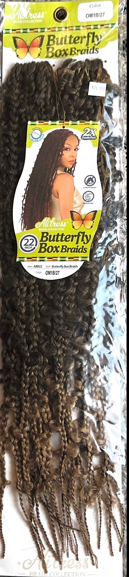 butterfly box braids 22"