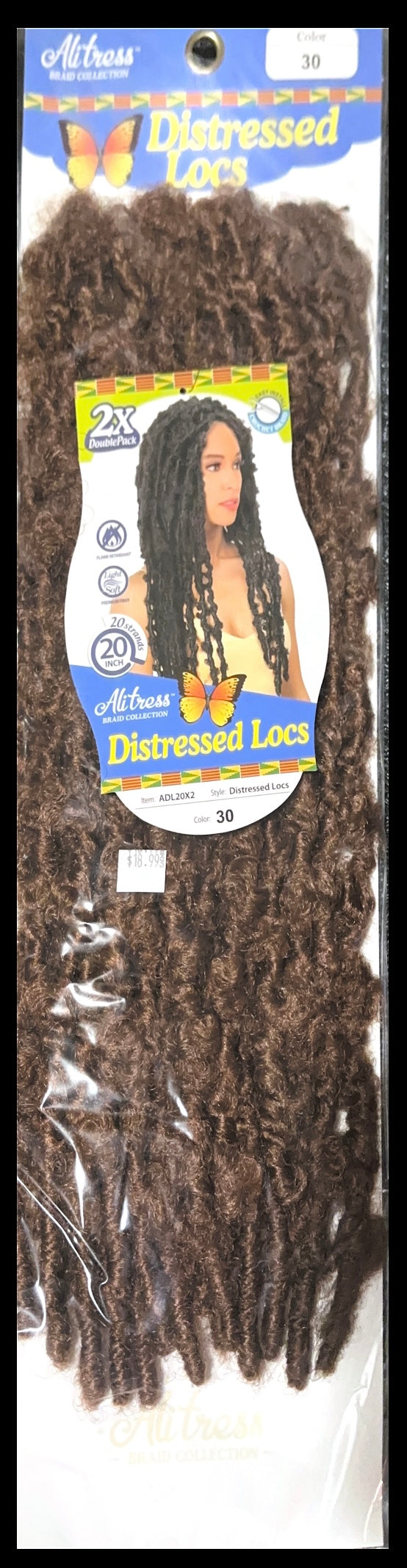 Distressed locs 20” 2bundle pack