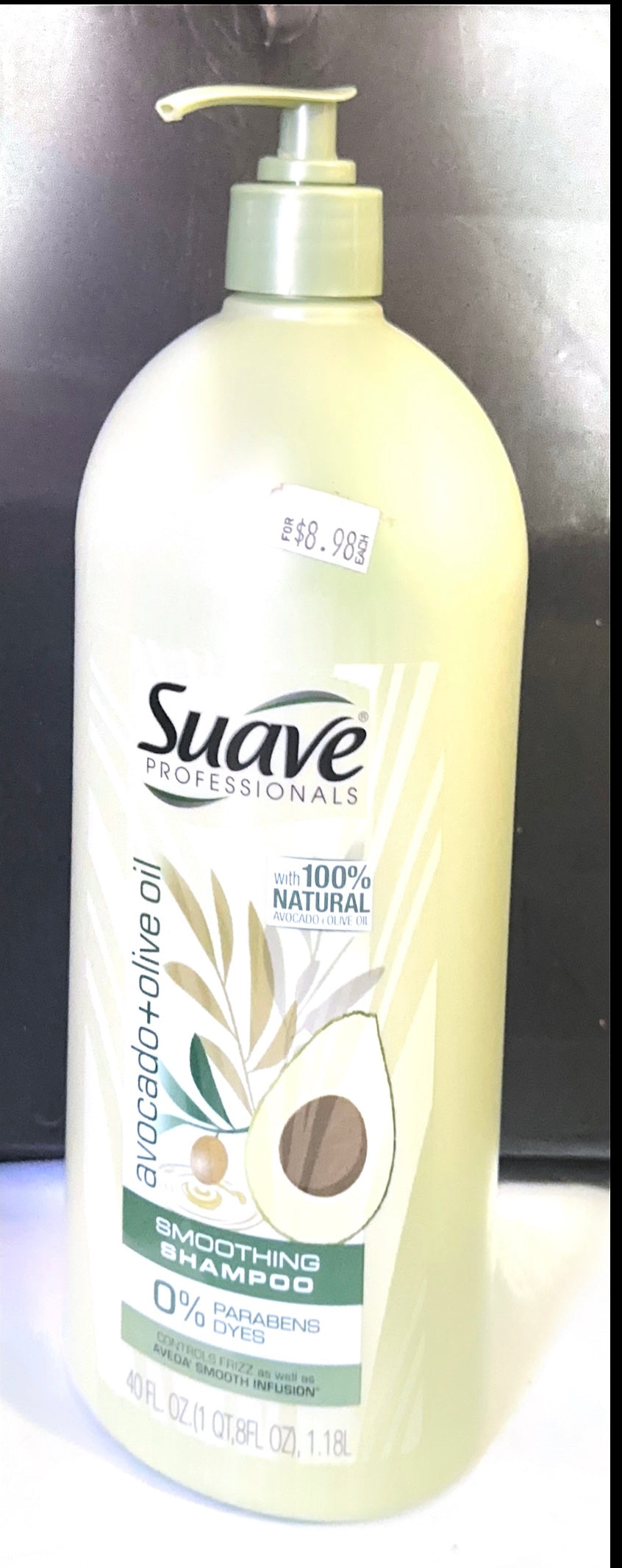 Suave avocado + olive oil shampoo