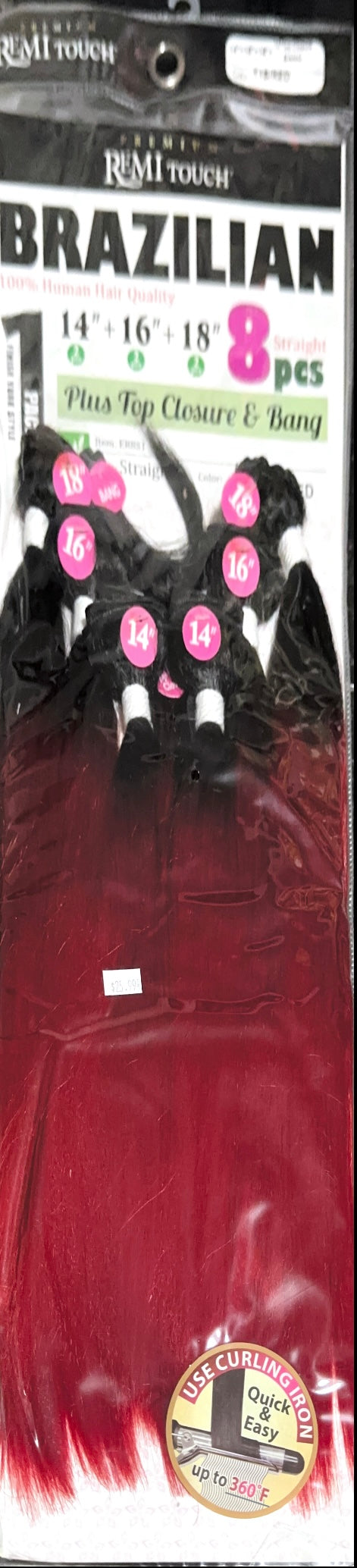 Remi touch Brazilian straight with closure and bangs