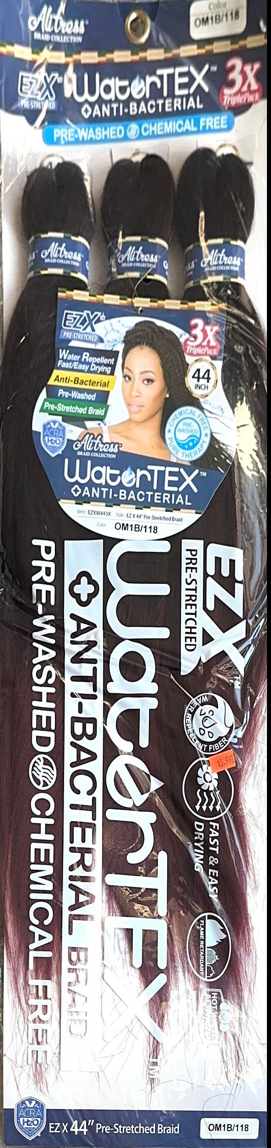 3X triple pack watertex + Anti- Bacterial 44"