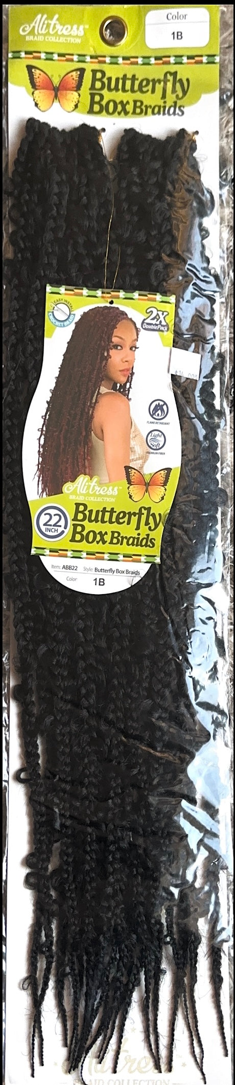 butterfly box braids 22"