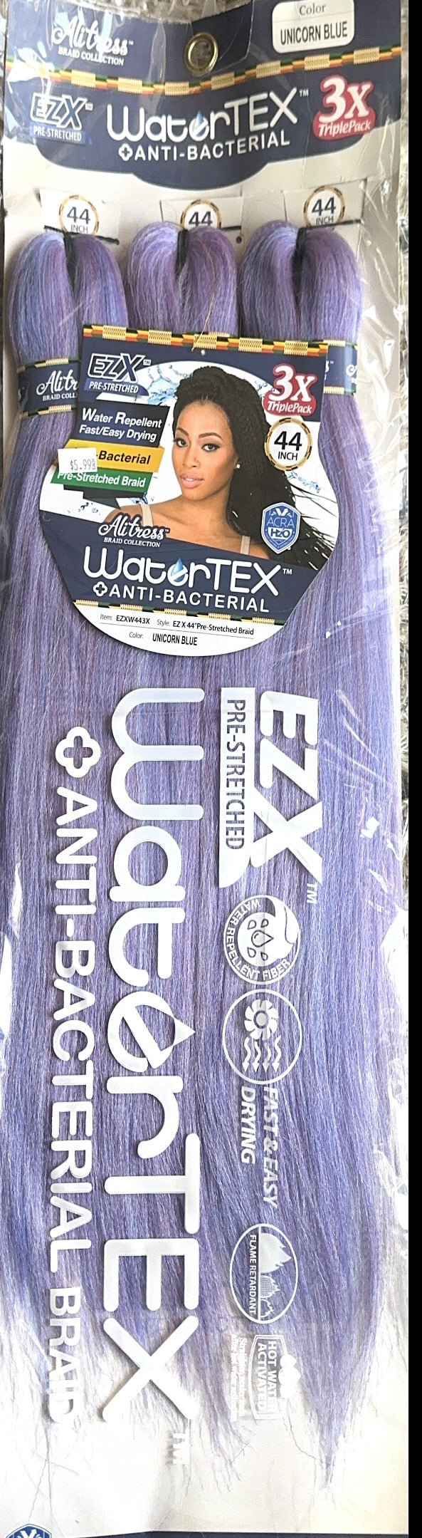 3X triple pack watertex + Anti- Bacterial 44"