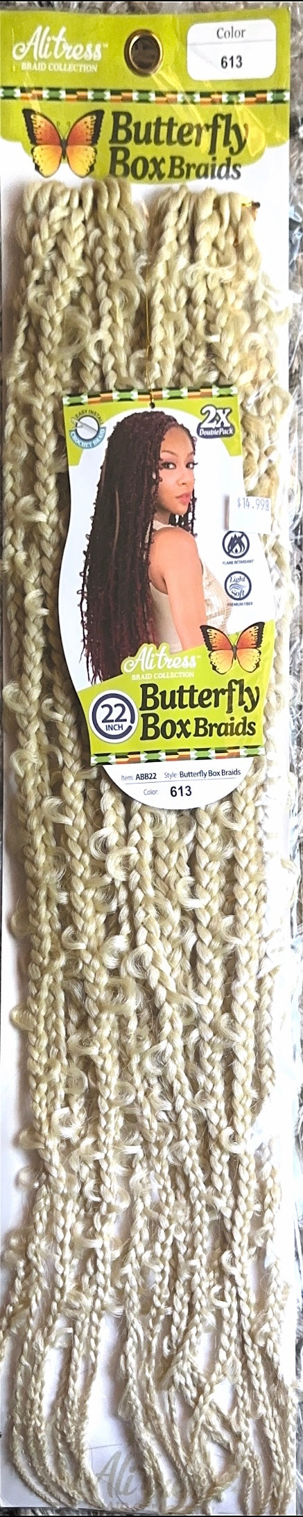 butterfly box braids 22"