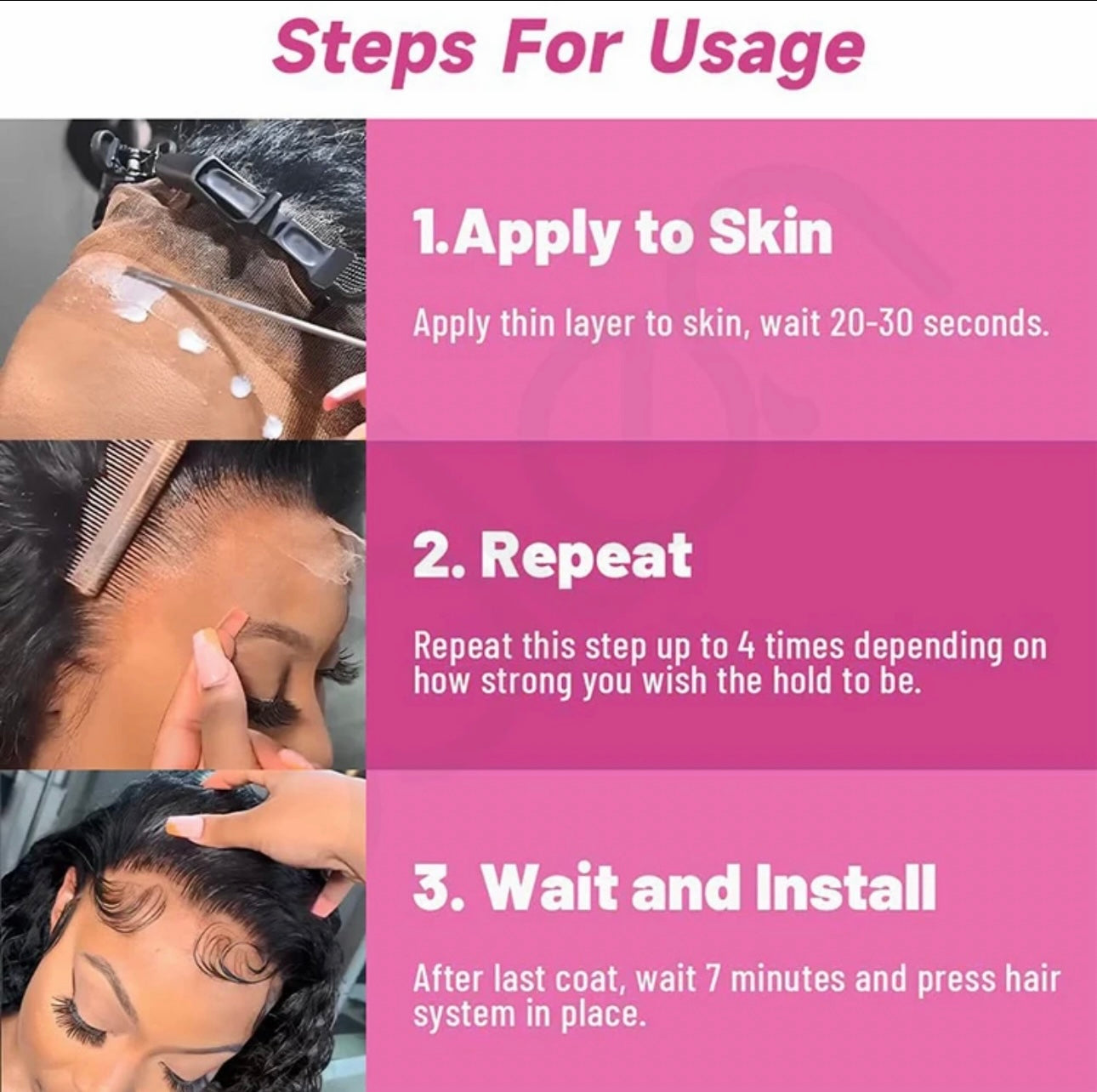 Lace glue invisible & extreme hold