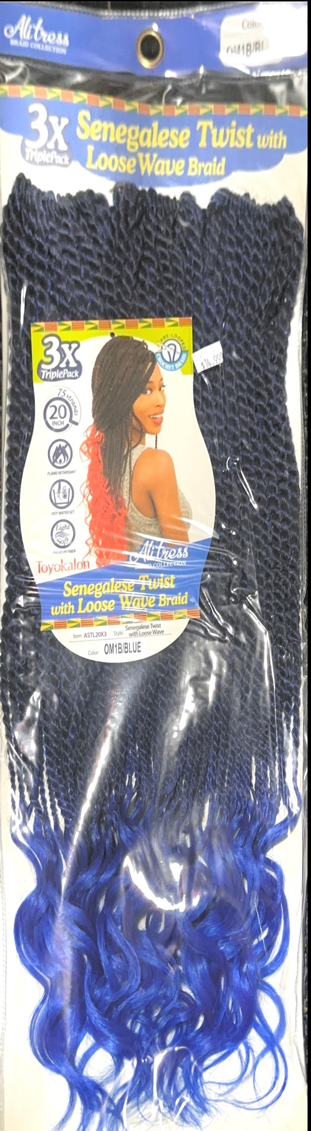 3X Senegalese twist with loose wave crochet