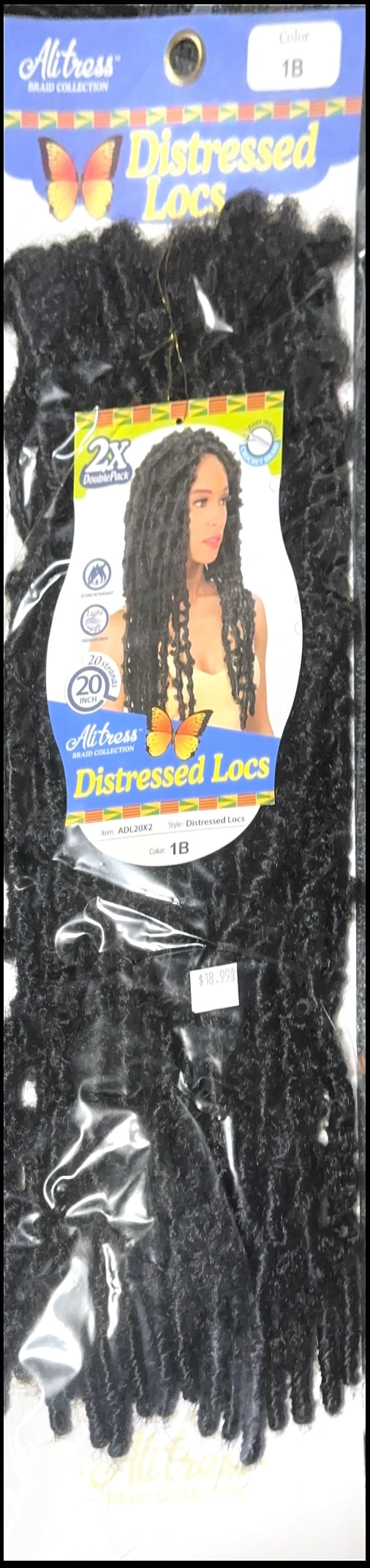 Distressed locs 20” 2bundle pack