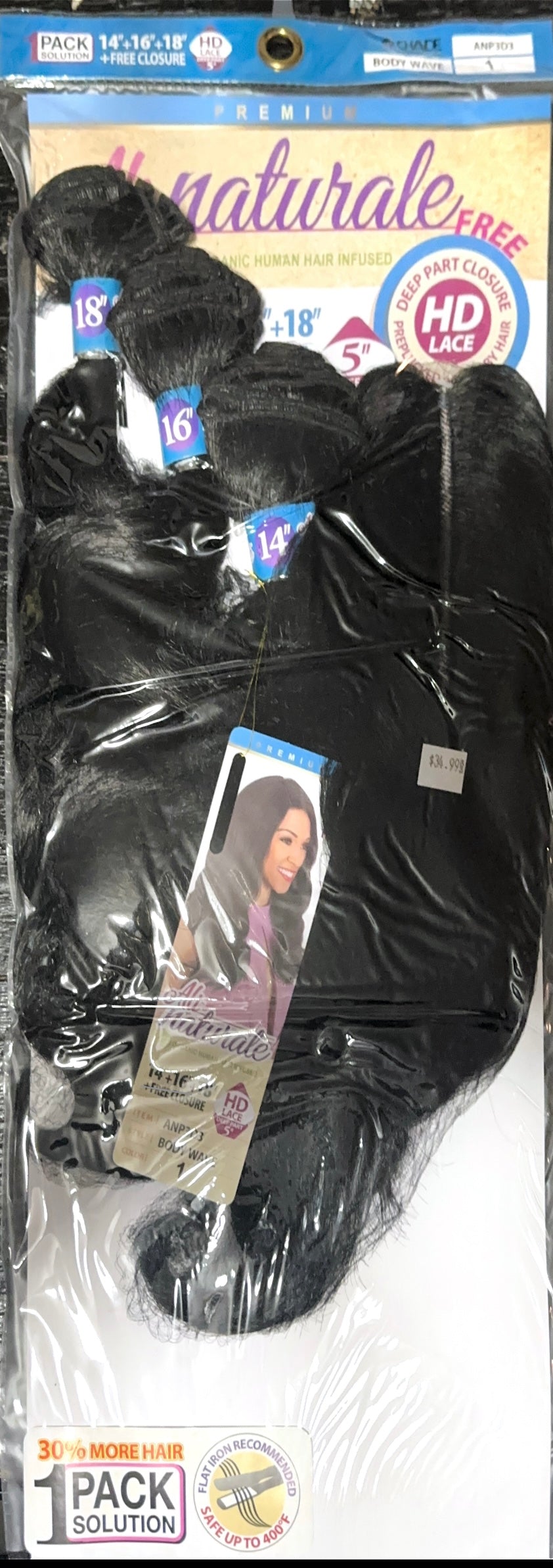 ali naturale organic human hair infused body wave