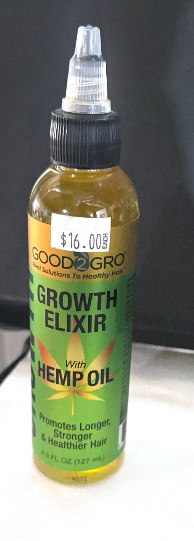 Good2Gro growth elixir with hemp oil