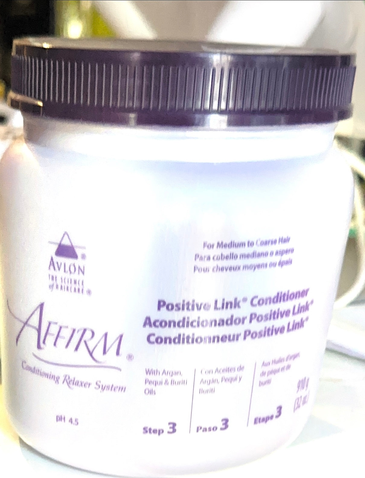 Affirm hair relaxer system positive link conditioner
