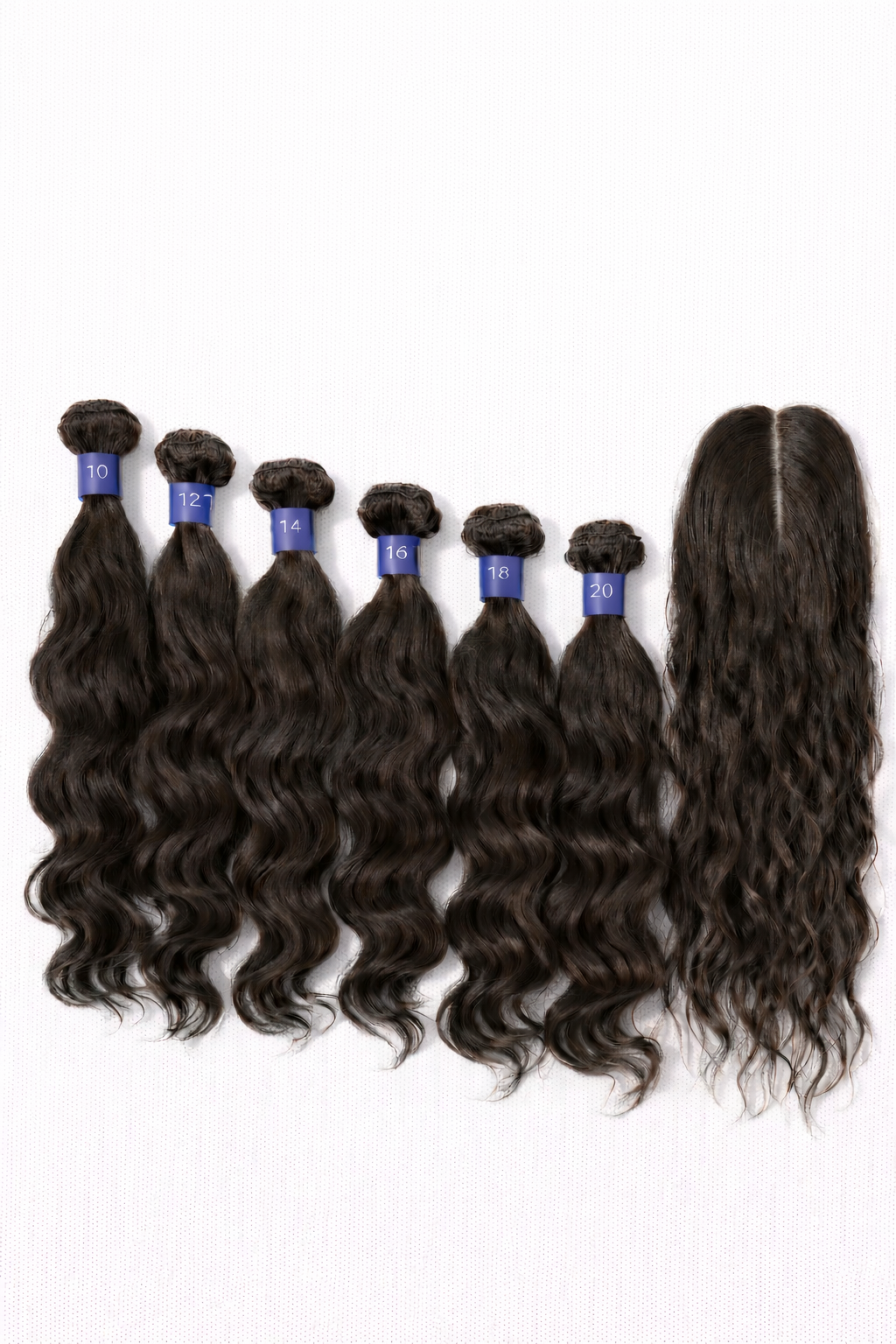 Remi touch Brazilian 100% human hair quality natural wave with top closure and bangs