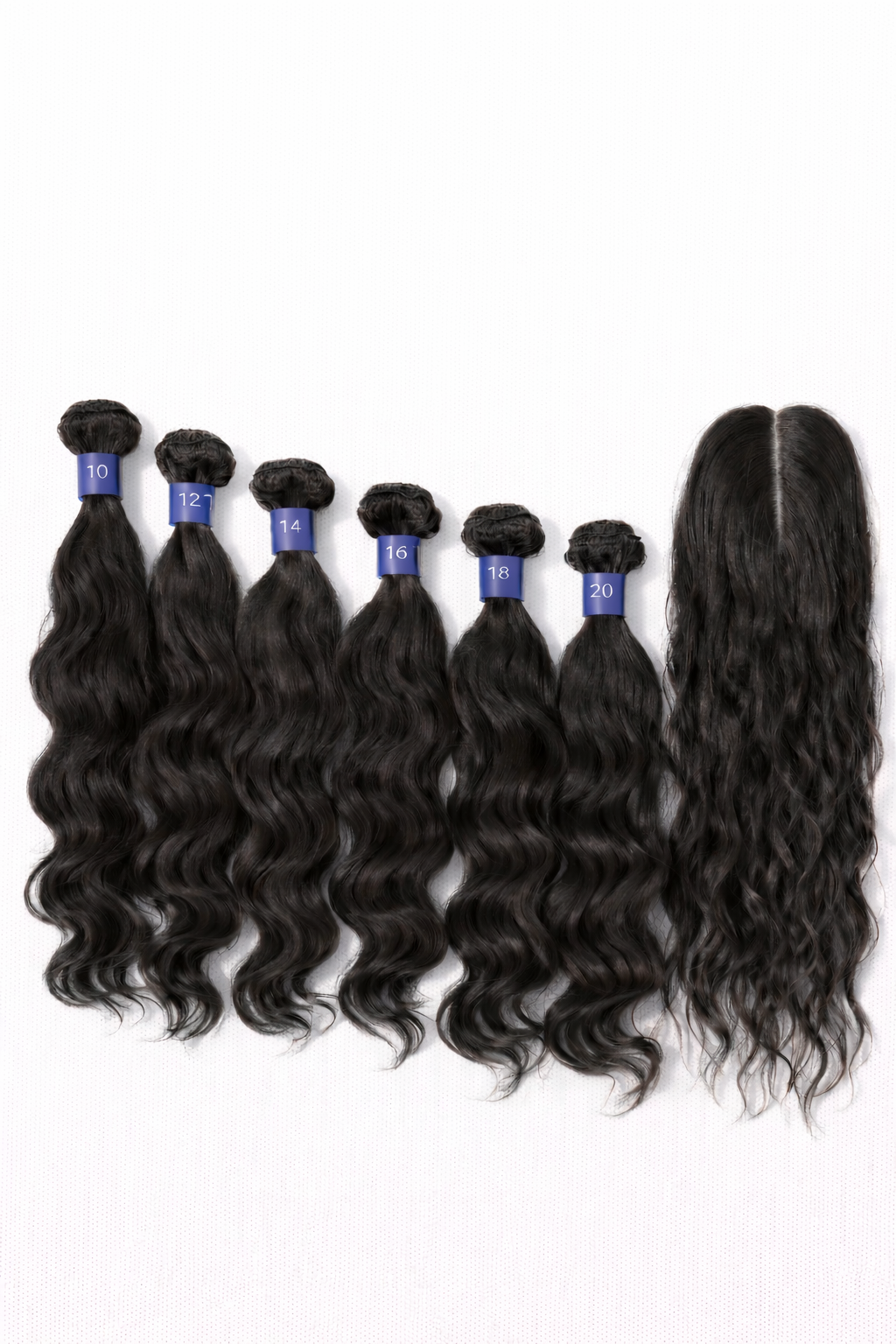 Remi touch Brazilian 100% human hair quality natural wave with top closure and bangs
