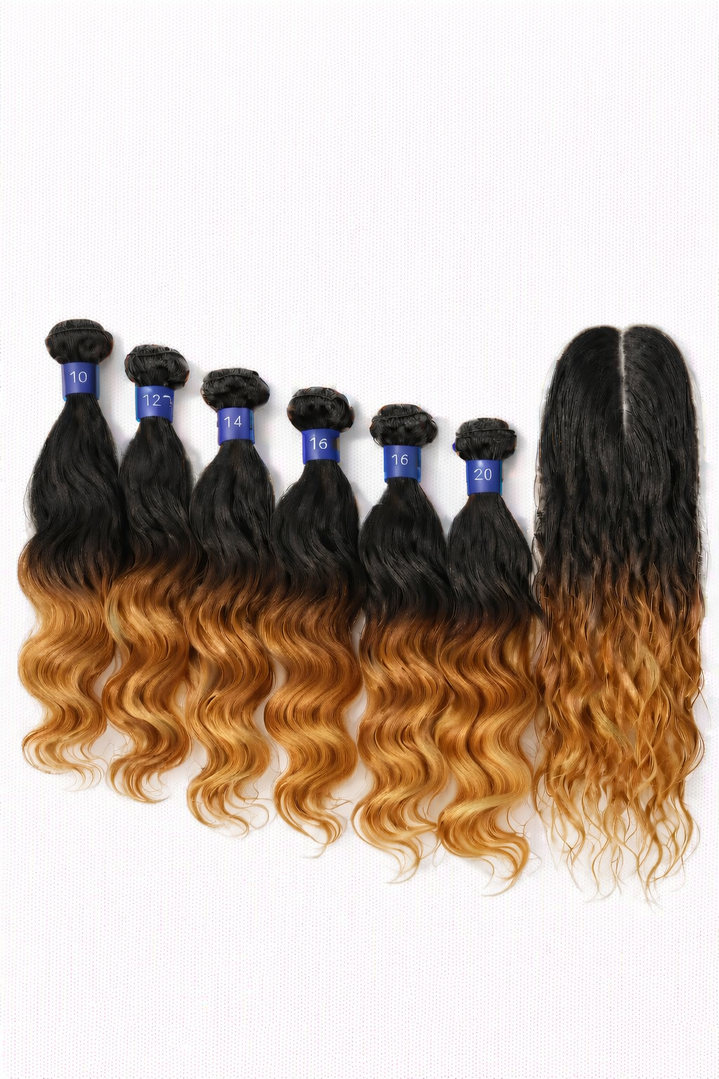 Remi touch Brazilian 100% human hair quality natural wave with top closure and bangs