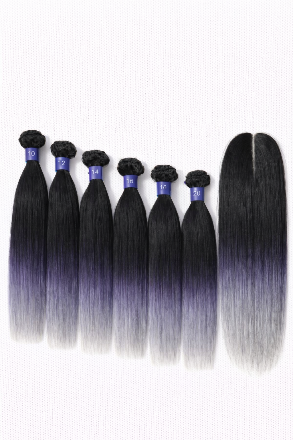 8pcs Remi touch 100% human hair quality Brazilian straight with closure and bangs