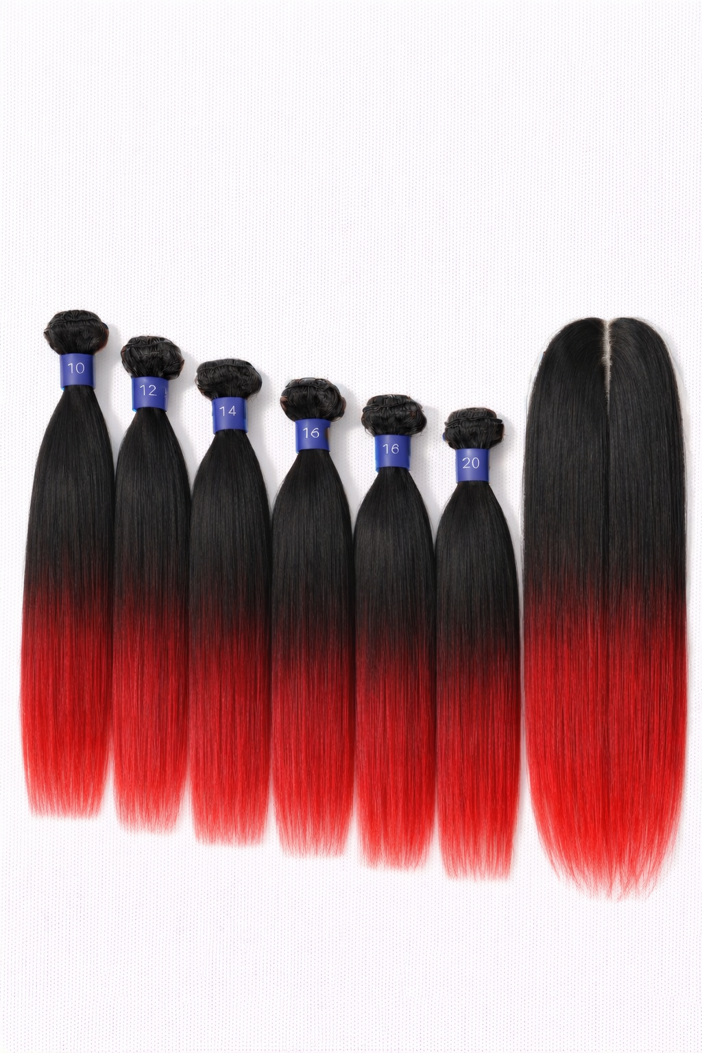 8pcs Remi touch 100% human hair quality Brazilian straight with closure and bangs