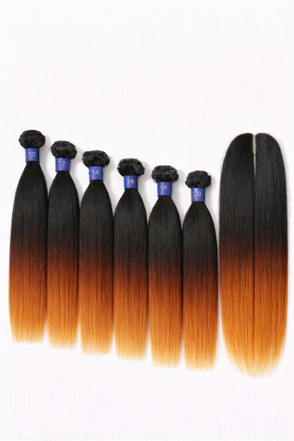 8pcs Remi touch 100% human hair quality Brazilian straight with closure and bangs