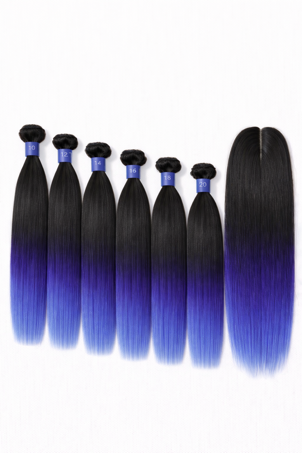 8pcs Remi touch 100% human hair quality Brazilian straight with closure and bangs
