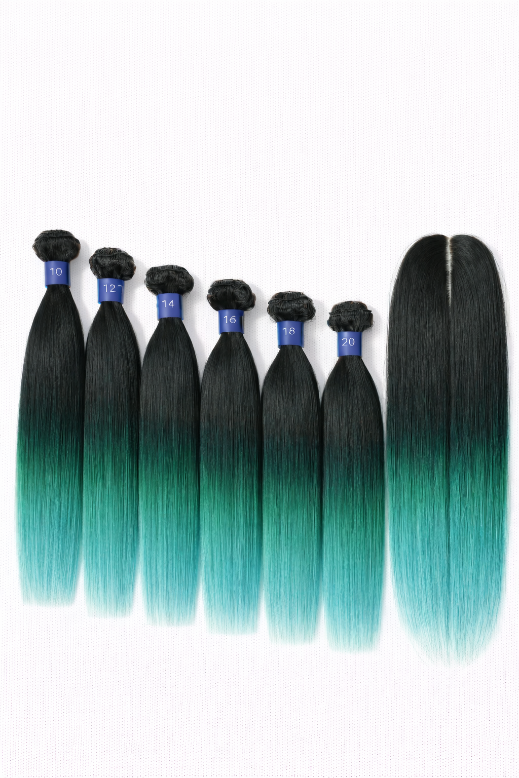 8pcs Remi touch 100% human hair quality Brazilian straight with closure and bangs