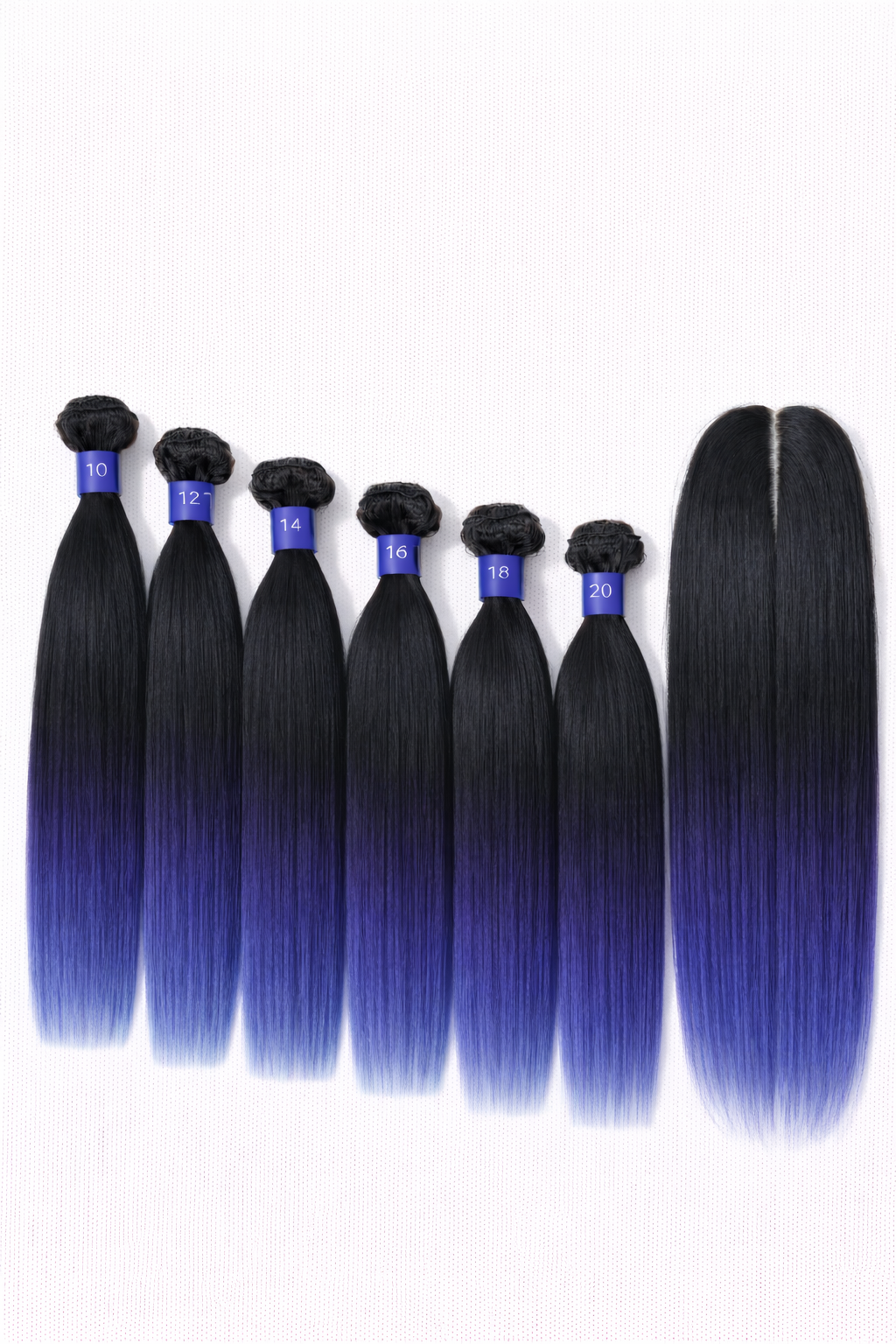 8pcs Remi touch 100% human hair quality Brazilian straight with closure and bangs