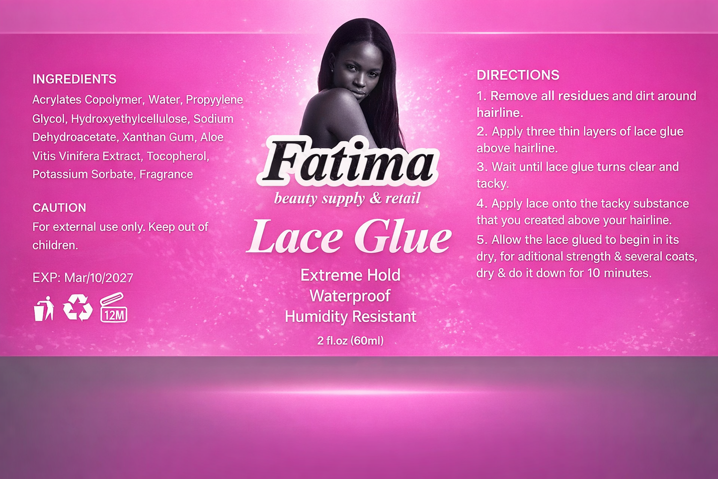 Fatima Lace glue invisible & extreme hold