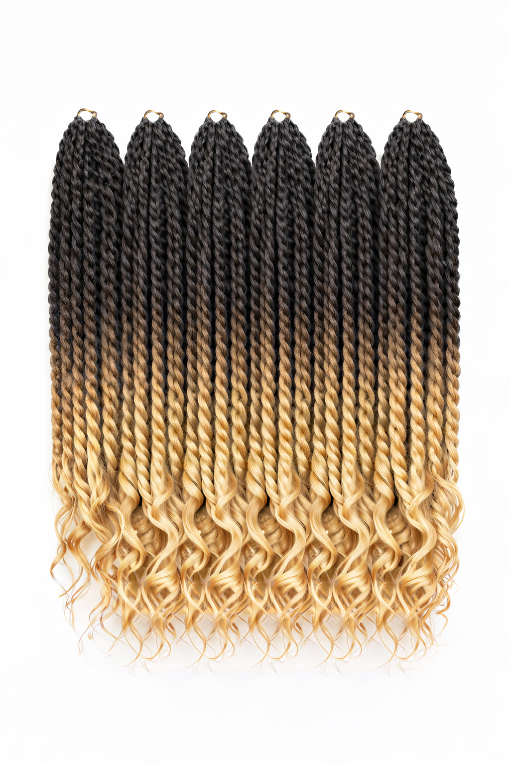 6X Crochet Senegalese twist with loose wave