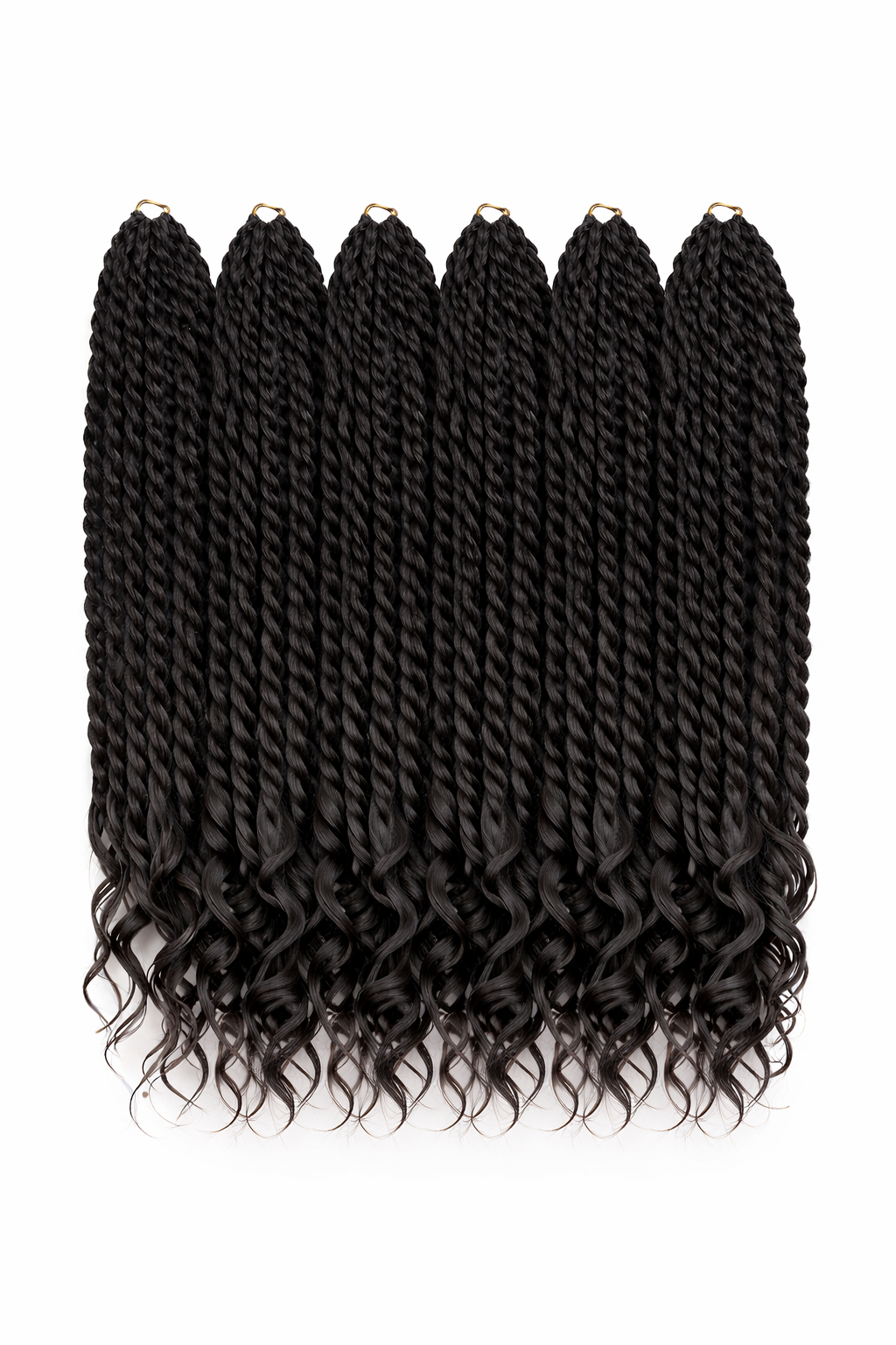 6X Crochet Senegalese twist with loose wave