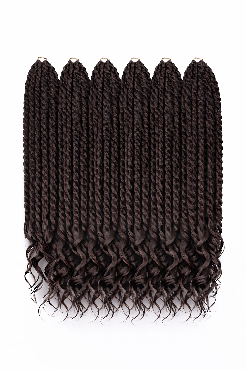 6X Crochet Senegalese twist with loose wave