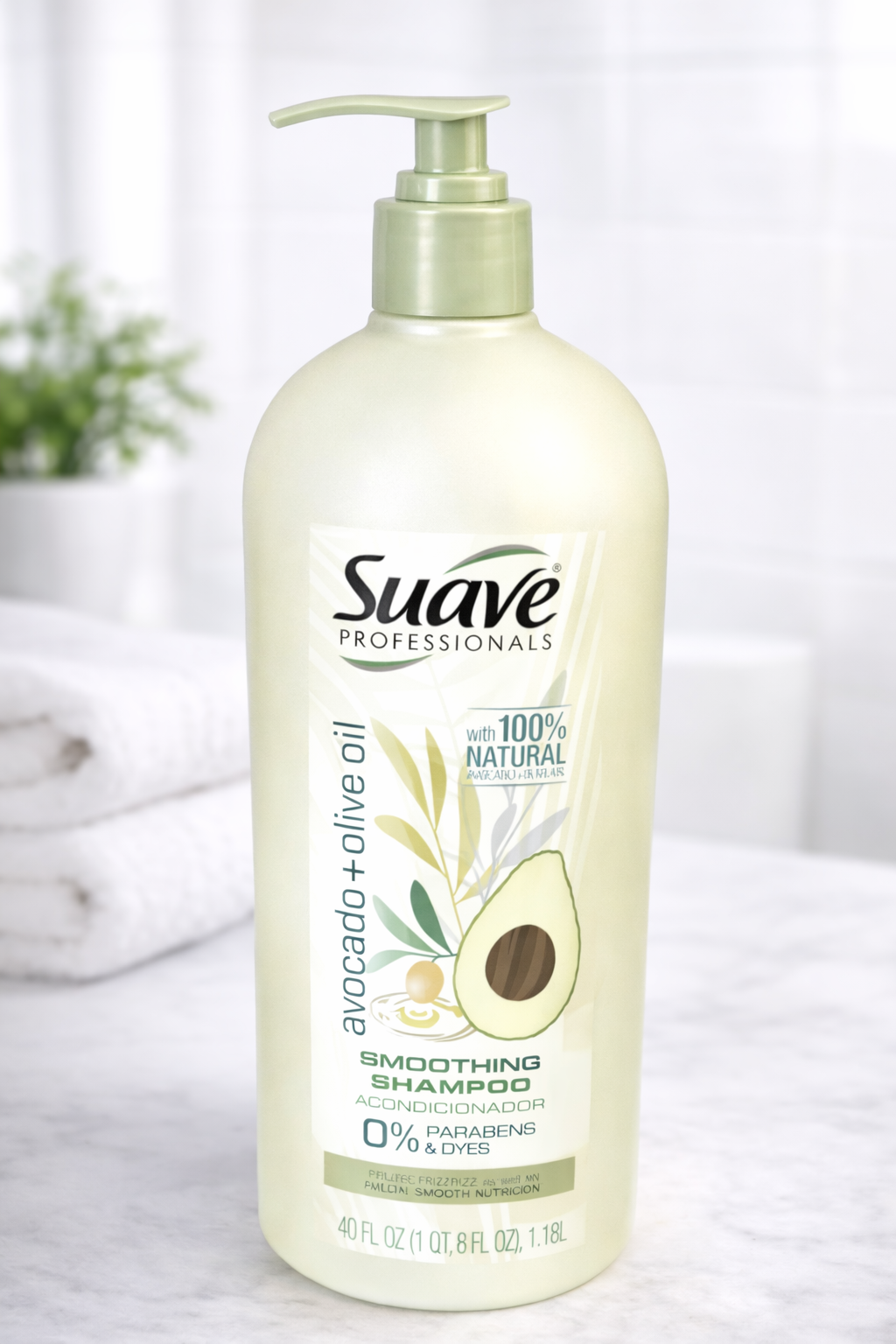 Suave avocado + olive oil shampoo