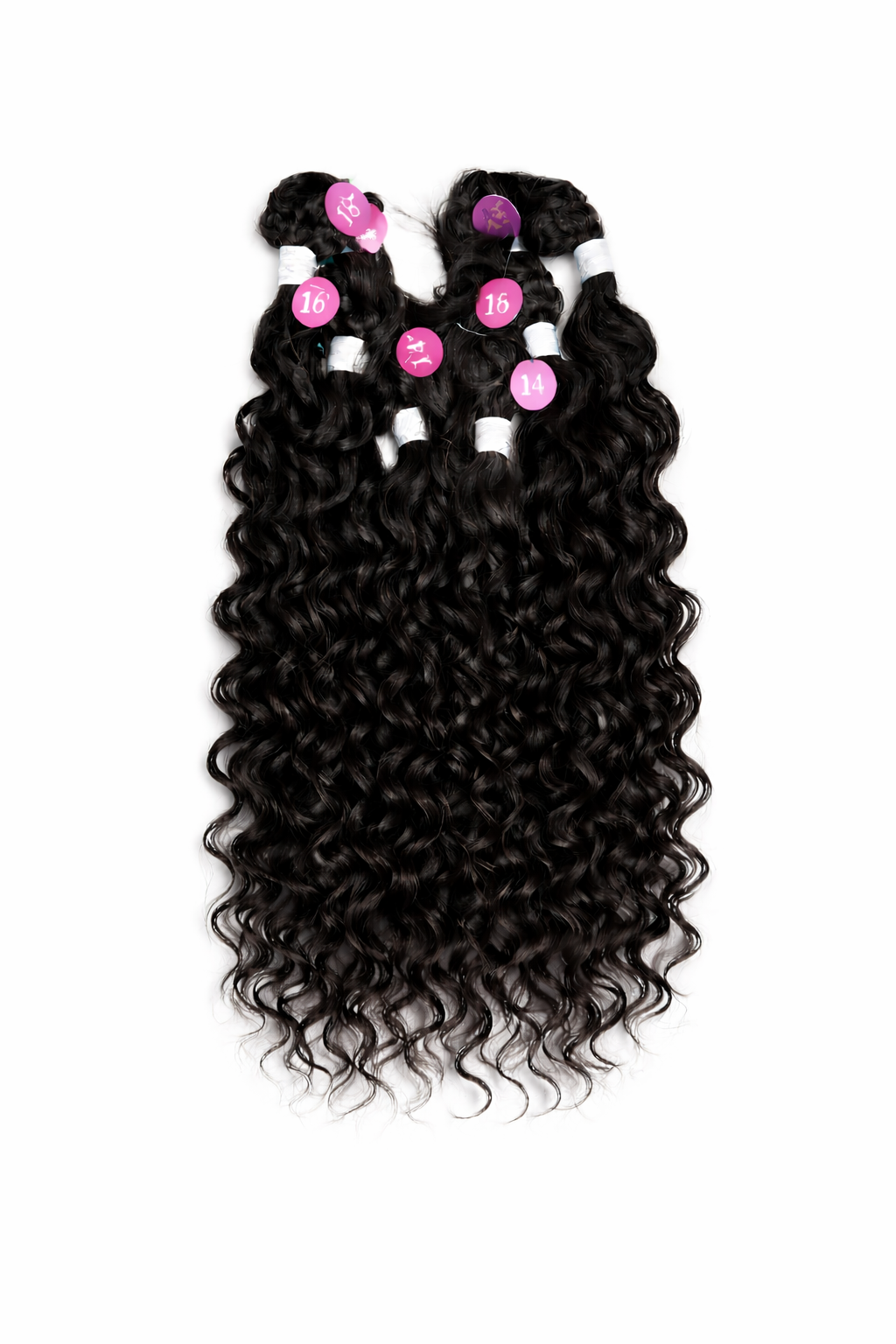 Remi touch Brazilian 8pcs bundle beach curl with top closure and bangs