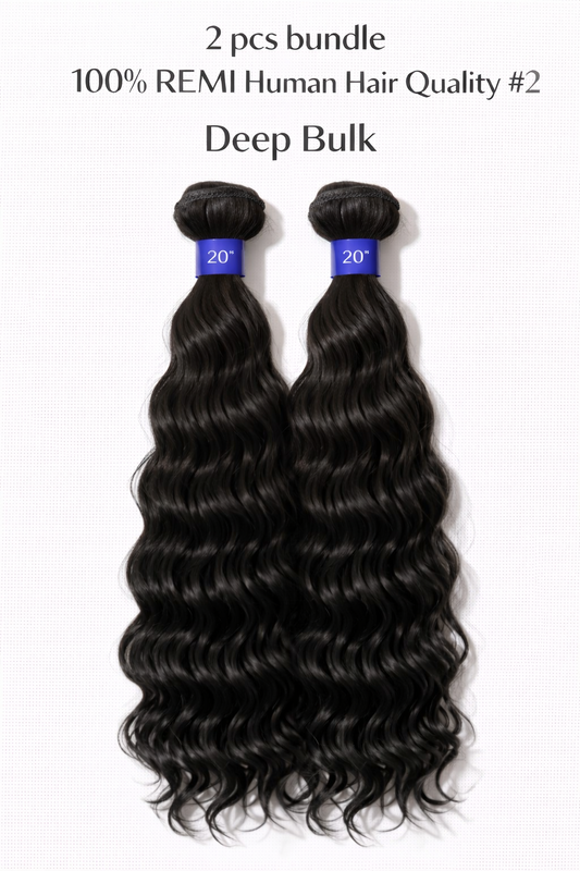 remi sense deep bulk human braiding hair 20"