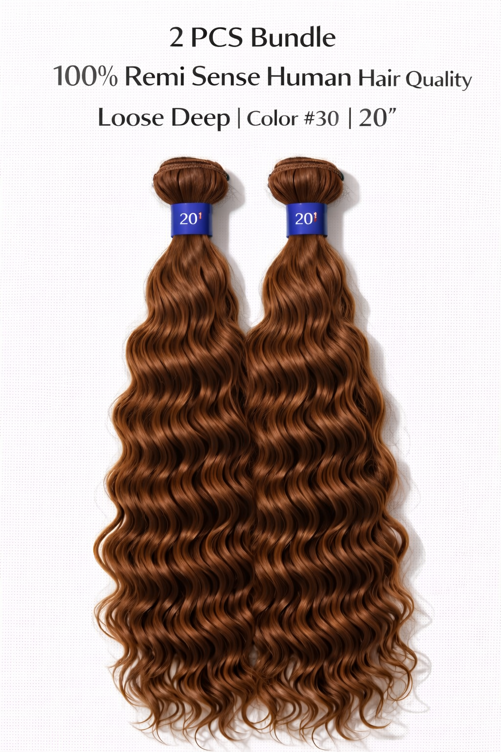 remi sense loose deep bulk human hair 20-22”