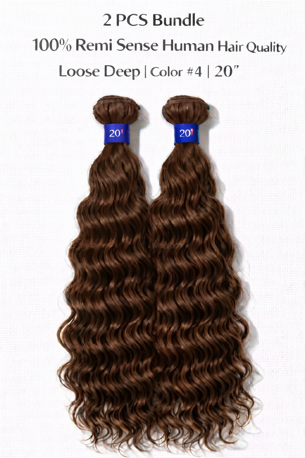 remi sense loose deep bulk human hair 20-22”